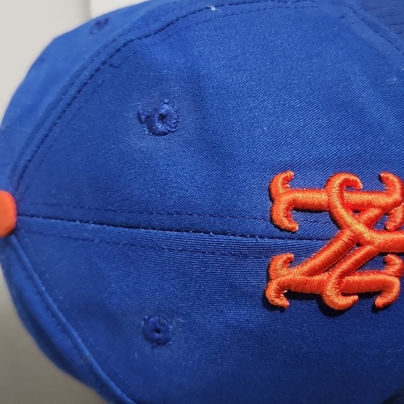 MLB OC Sports New York NY Yankees Youth Hat Blue and Orange Adjustable Cap - Picture 7 of 14